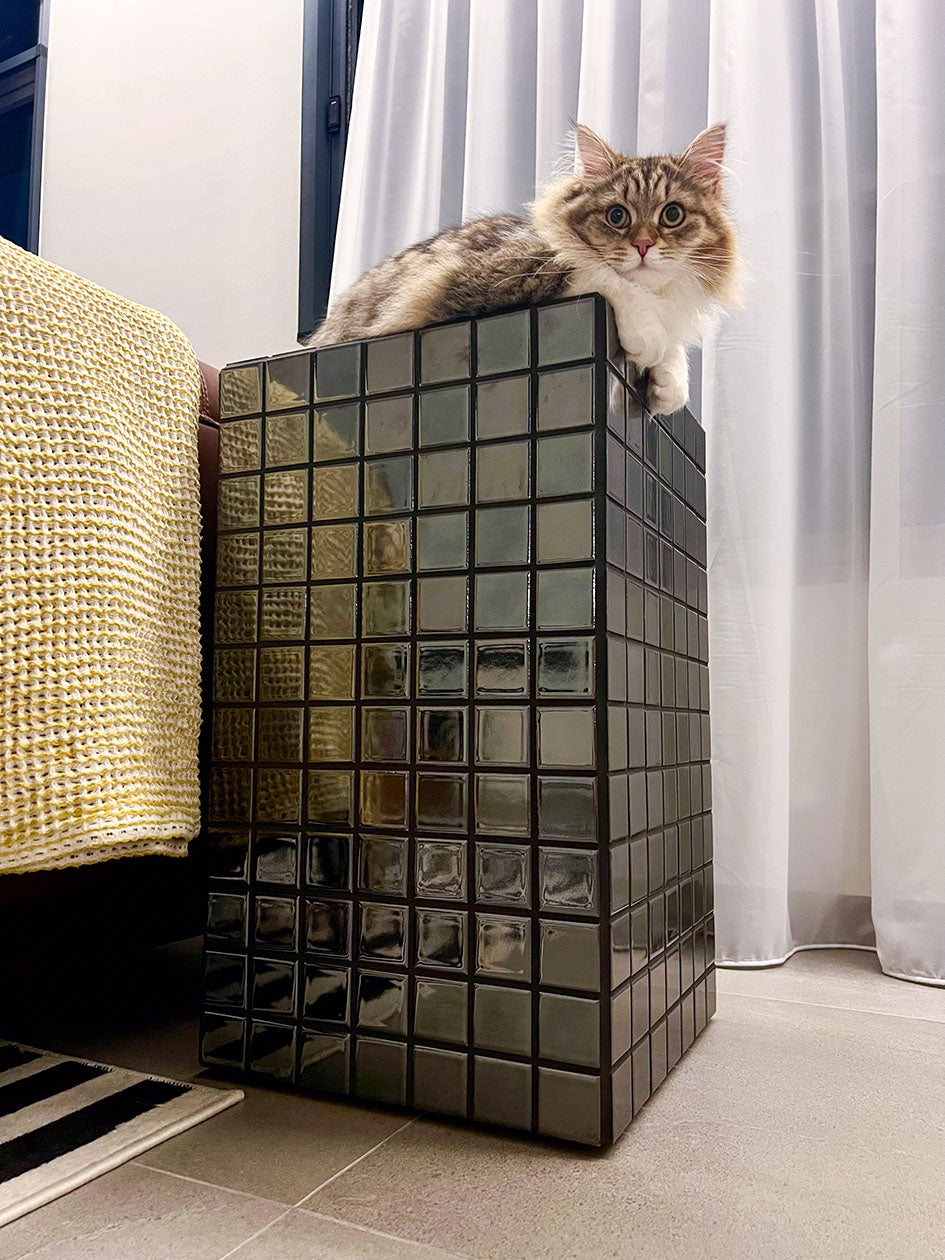 Charcoal reflective silver