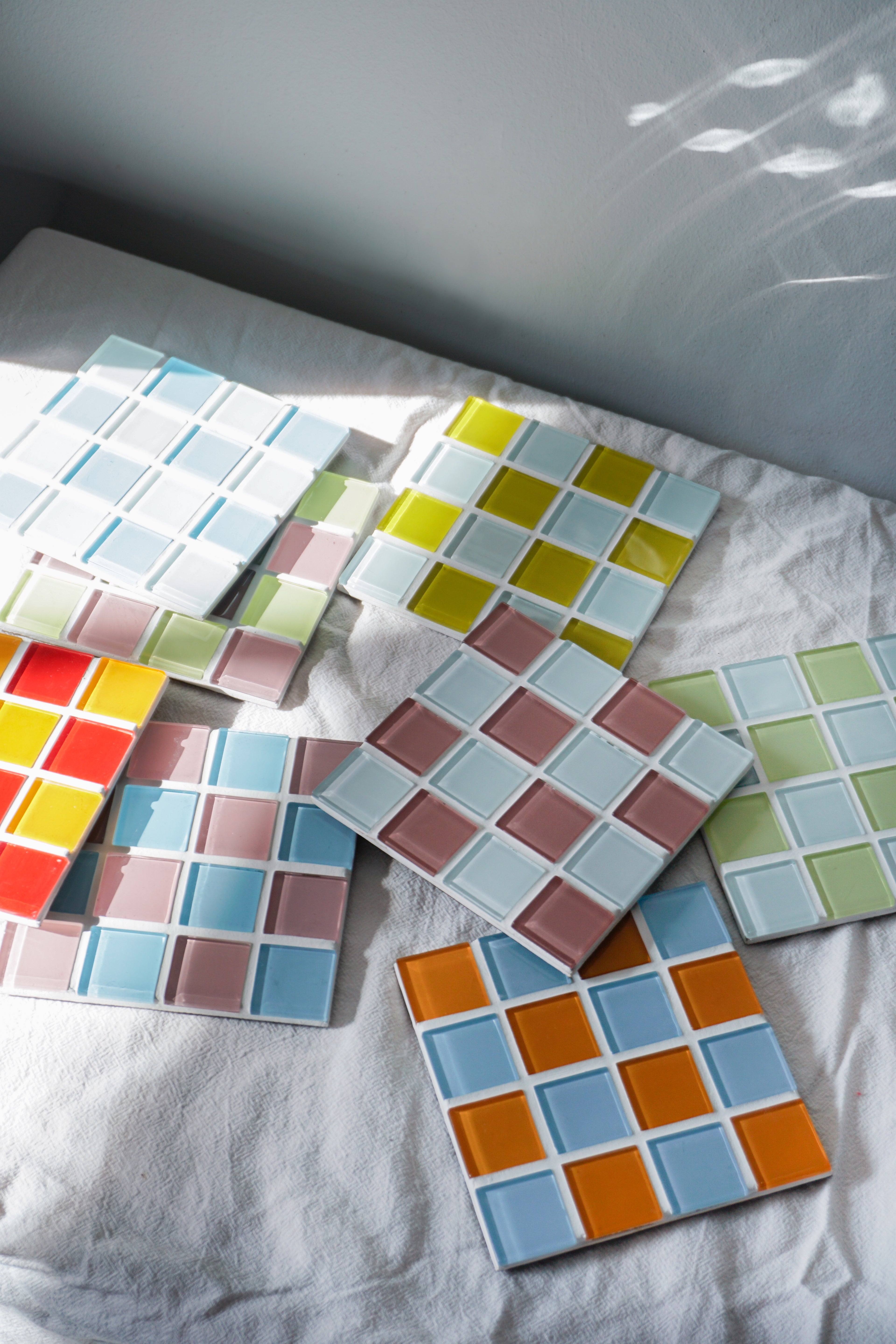 Glass coasters